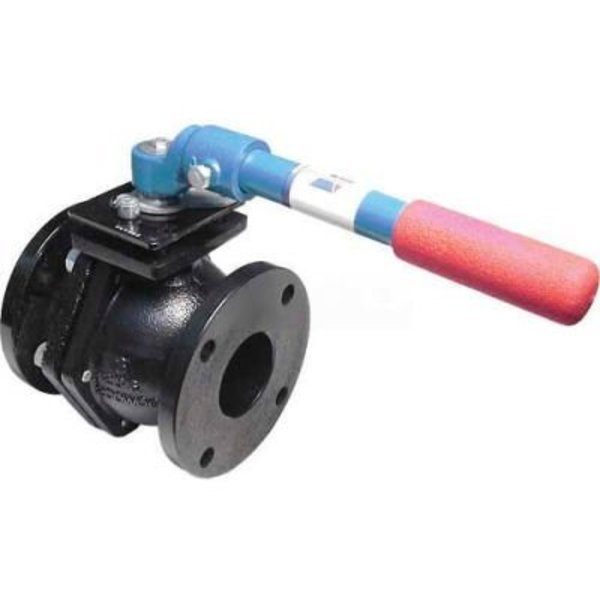 American Valve American Valve Ball Valve, Flanged, 4in, Cast Iron 4000-4